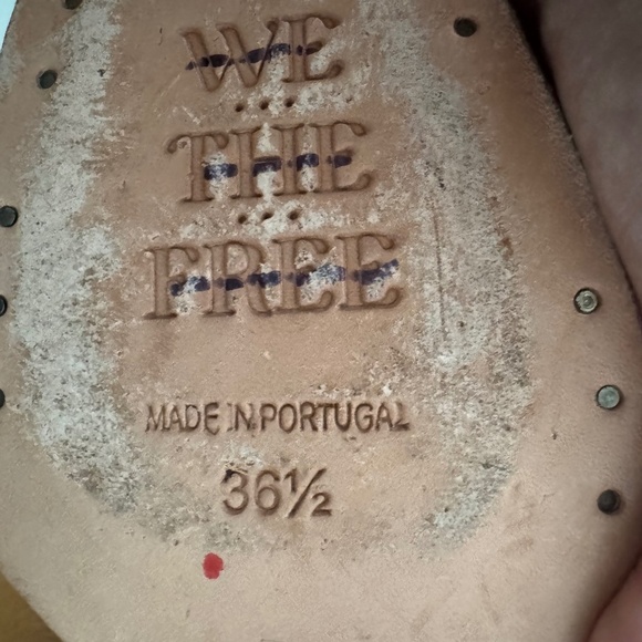 Free People We The Free Wesley Leather Ankle Boots Papaya Tan  6.5 - Picture 5 of 10